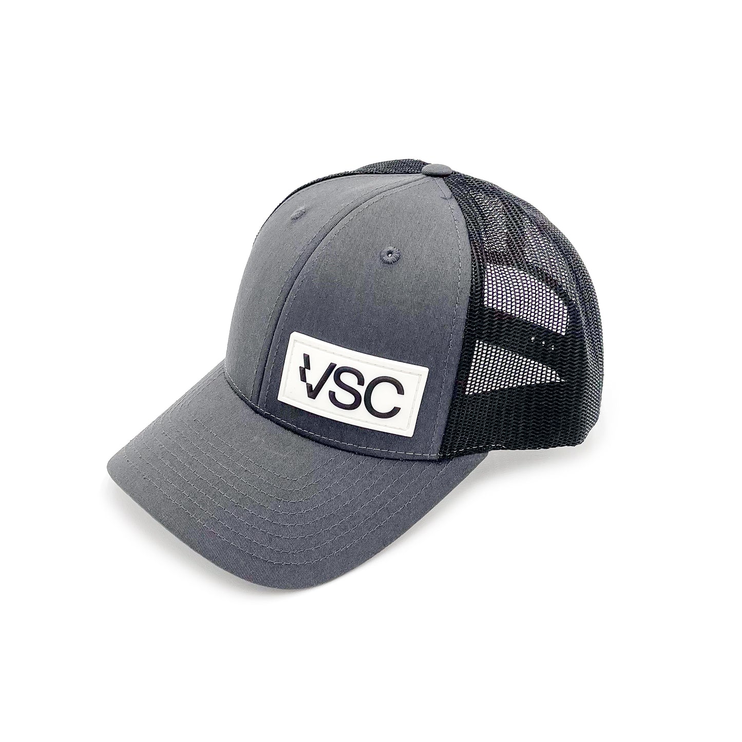 VSC | Silicone Patch Trucker Hat - Grey