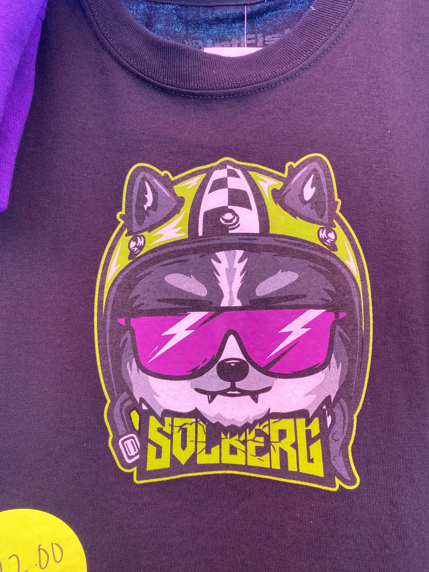Dirtfish Youth Solberg Wolf Tee | Black